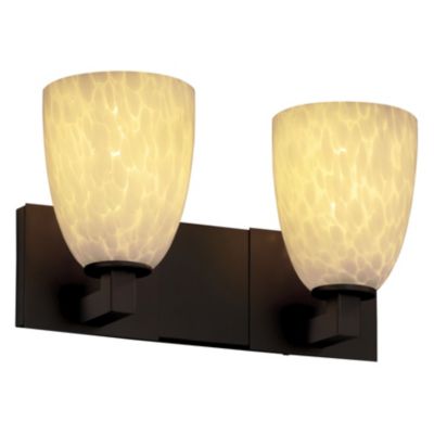 Fusion Tapered Drop Shade Modular Bath Bar by Justice Design Group - Starlight Lighting USA and Canada